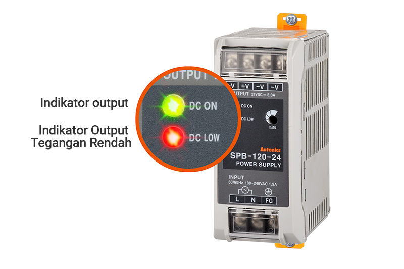 Indikator output, Indikator Output Tegangan Rendah