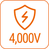 4,000V