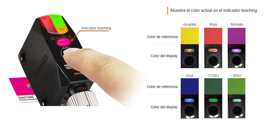 Check Reference Color with Teaching Indicator