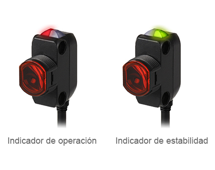 Operation Indicator (red LED), Stability Indicator (green LED)