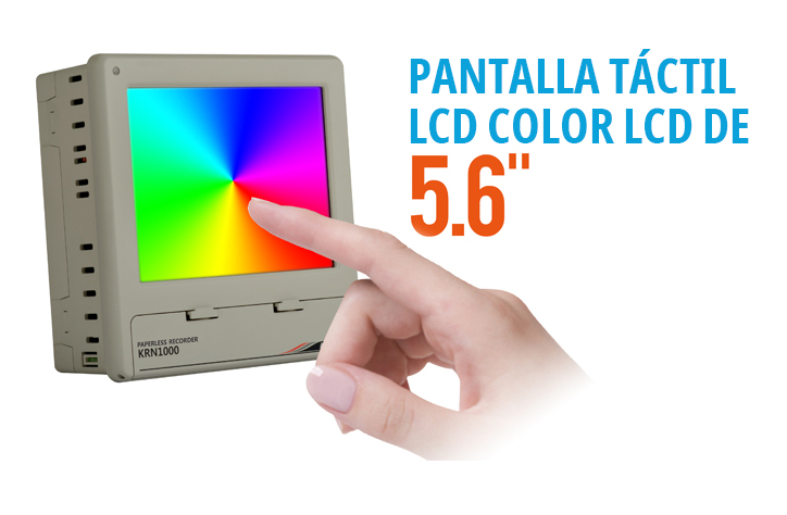 5.6-Inch color LCD Touch screen