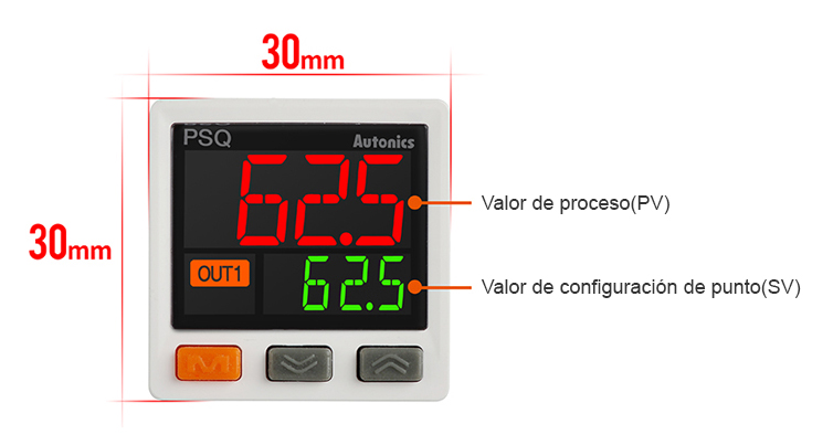 Simultaneously Display Process Value(PV) and Setpoint Value(SV)