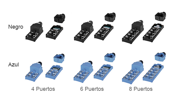 Black, Blue : 4Port, 6Port, 8Port