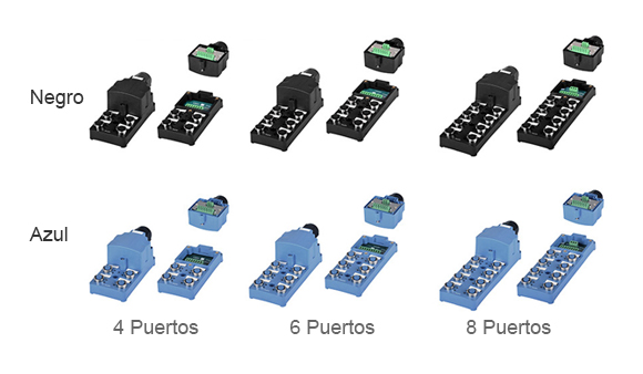 Black, Blue : 4Port, 6Port, 8Port