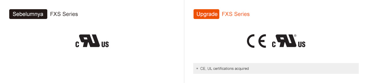 Sebelumnya: Seri FXS, Peningkatan: Seri FXS * CE, UL certifications acquired