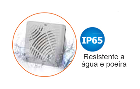 IP65 - Resistente a água e poeira