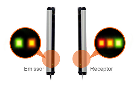 Indicadores de Status com LED Brilhantes