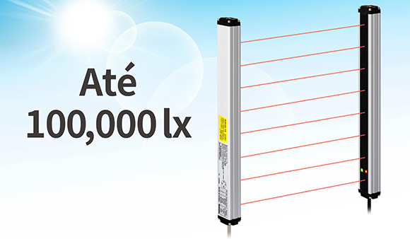 Até 100,000 lx