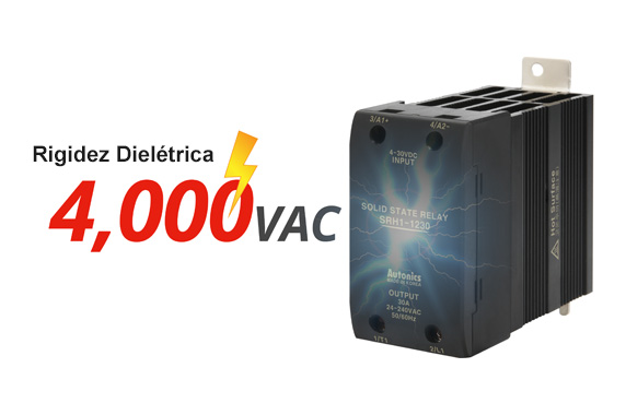 Rigidez dielétrica elevada de 4.000 VAC