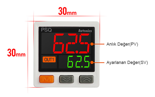 Aynı anda Prosesi Değeri (PV) ve İstenen Değer Değeri (SV) Görüntüleme