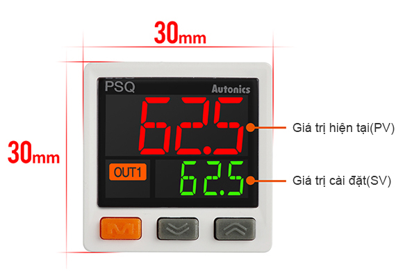 Simultaneously Display Process Value(PV) and Setpoint Value(SV)