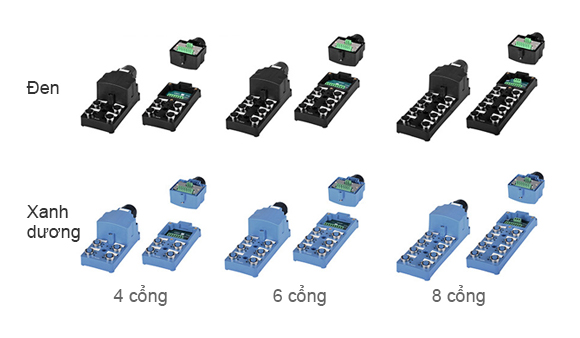 Black, Blue : 4Port, 6Port, 8Port